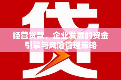 成县经营贷款，企业发展的资金引擎与风险管理策略