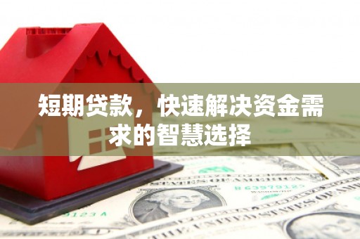 禄丰短期贷款，快速解决资金需求的智慧选择