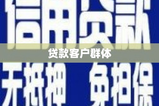青神贷款客户群体