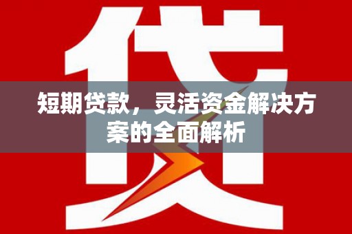 沾益短期贷款，灵活资金解决方案的全面解析