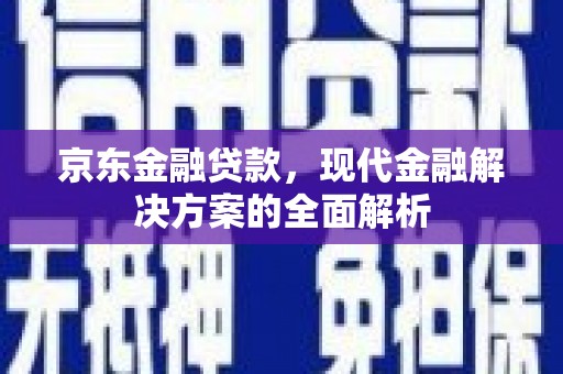 花山京东金融贷款，现代金融解决方案的全面解析