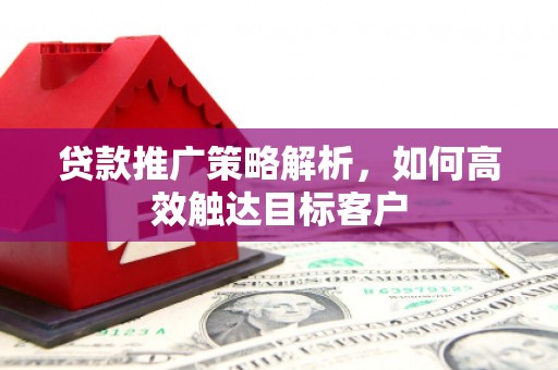 灞桥贷款推广策略解析，如何高效触达目标客户