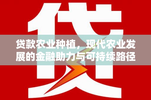 绥中贷款农业种植，现代农业发展的金融助力与可持续路径