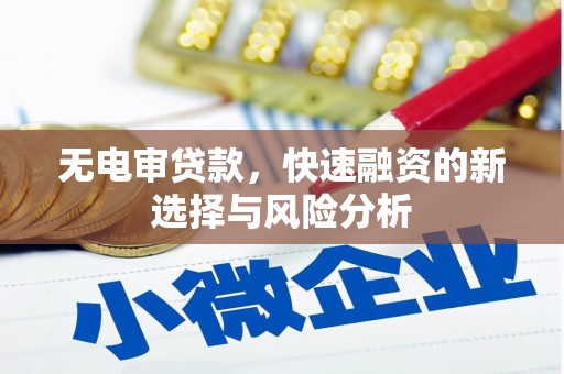 禹城无电审贷款，快速融资的新选择与风险分析