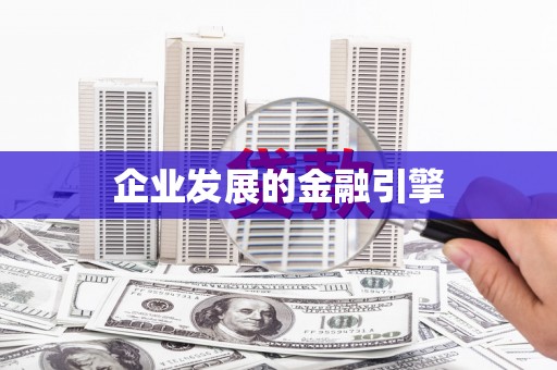 金水企业发展的金融引擎